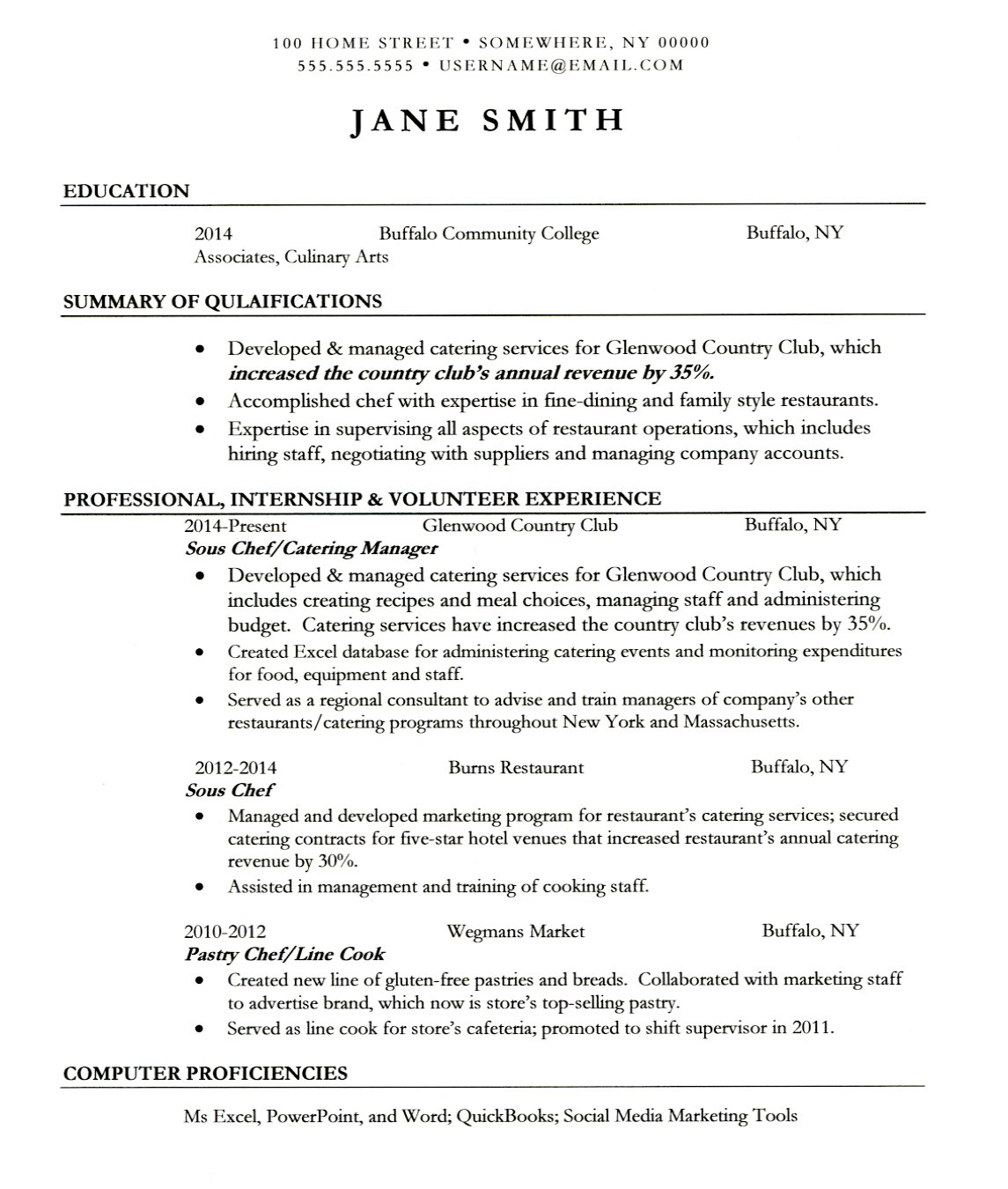 Resume for school counselors